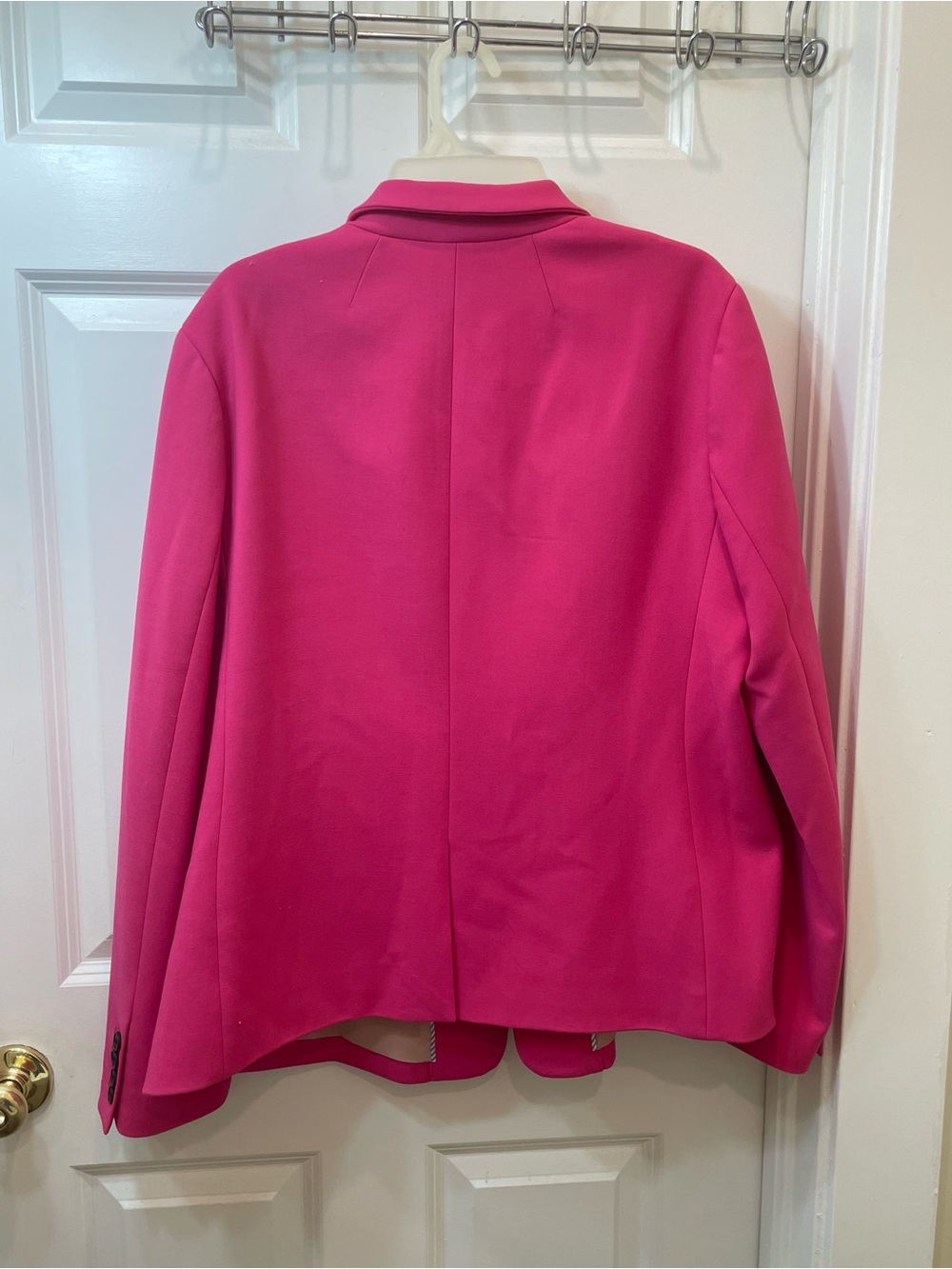 J.Crew Regent Hot Pink One Button Blazer Size 18 Tailored Preppy Workwear - Picture 7 of 7